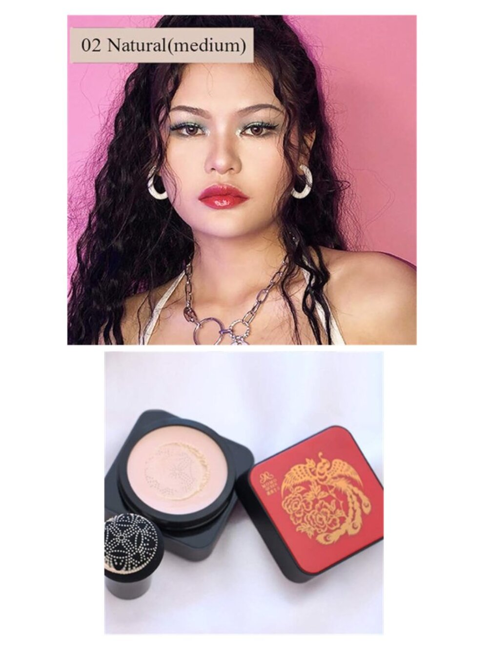 MOMO QUEEN Mushroomhead Air Cushion Concealer Cream Flawless Foundation - NEW